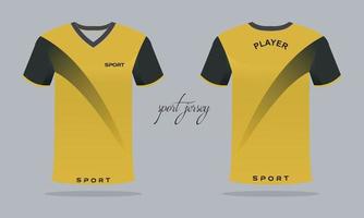 sporter jersey och t-shirt mall sporter jersey design. sporter design för fotboll tävlings gaming vektor