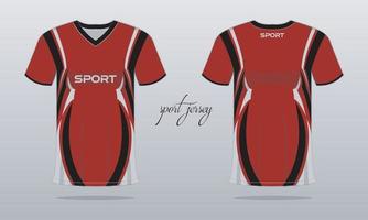 sporter jersey och t-shirt mall sporter jersey design. sporter design för fotboll tävlings gaming vektor