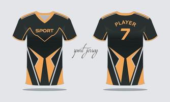 sporter jersey och t-shirt mall sporter jersey design. sporter design för fotboll tävlings gaming vektor