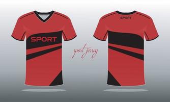 sporter jersey och t-shirt mall sporter jersey design. sporter design för fotboll tävlings gaming vektor