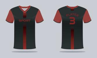 sporter jersey och t-shirt mall sporter jersey design. sporter design för fotboll tävlings gaming vektor