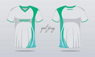 Sporttrikot und T-Shirt-Vorlage Sporttrikot-Design. Sportdesign für Fußball-Rennspiele vektor