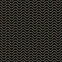 bunte Perlen wellenförmige Streifen nahtlose Muster auf schwarzem Hintergrund vektor