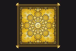 arabeske goldene musterhintergrundsammlung, goldener luxushintergrund islamisches verzierungsvektorbild vektor