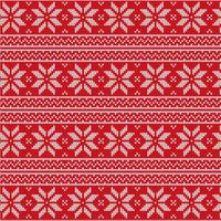 Red Christmas Stoff Vektor-Muster