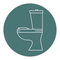 illustration ikon av stängd i toalett vektor