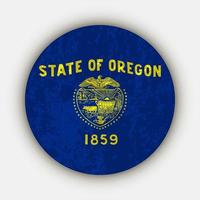 Oregon-Staatsflagge. Vektor-Illustration. vektor