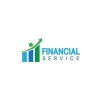 Firmenlogo für Finanzdienstleistungen vektor