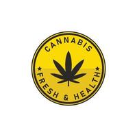 Logo der Marke Cannabis vektor