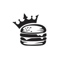 burger logotyp vektor ikon illustration