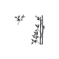 Bambus-Logo-Vektor-Symbol vektor