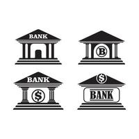 Bank ikon logotyp vektor design