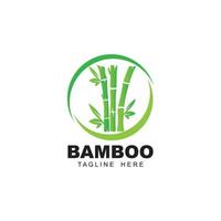 Bambus-Logo-Vektor-Symbol vektor