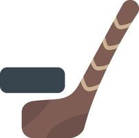 Flaches Symbol für Eishockey vektor