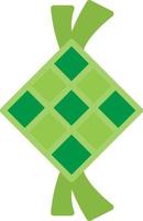 Ketupat flaches Symbol vektor