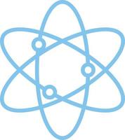 Atom flaches Symbol vektor