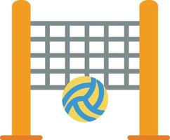 Beach-Volleyball-flache flache Ikone vektor