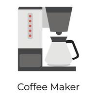 trendige Kaffeemaschine vektor