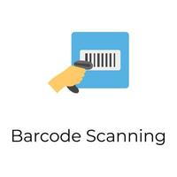 trendiges Barcode-Scannen vektor