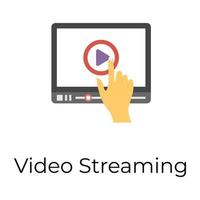 trendiges Video-Streaming vektor