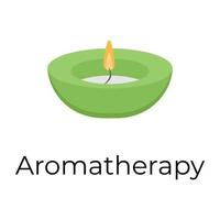 Trendige Aromatherapie-Konzepte vektor