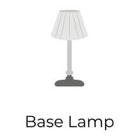 trendig bas lampa vektor