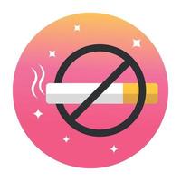 trendig nicht rauchen vektor