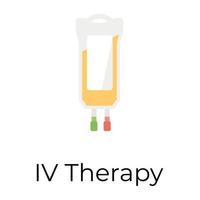 trendige iv-therapie vektor