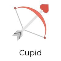 trendig cupid båge vektor