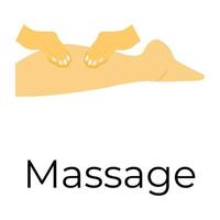 trendig kropp massage vektor