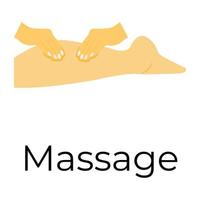 trendige Körpermassage vektor