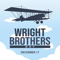 Vektorgrafik von Wright Brothers Day vektor