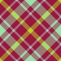 tyg kolla upp textur. vektor sömlös pläd. textil- tartan mönster bakgrund.