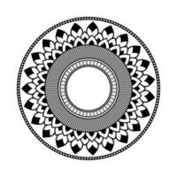 mandala, mandala mönster stencil doodles, runda prydnad mönster för henna, mehndi, tatuering, färg bok sida vektor