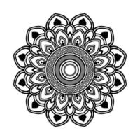 mandala, mandala mönster stencil doodles, runda prydnad mönster för henna, mehndi, tatuering, färg bok sida vektor