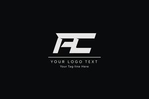 ac brev logotyp design. kreativ modern en c brev ikon vektor illustration.