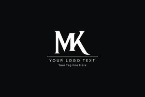 MK-Brief-Logo-Design. kreative moderne km-Buchstaben-Symbol-Vektor-Illustration. vektor