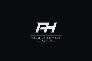 ah Brief Logo-Design. kreative moderne ah-Buchstaben-Symbol-Vektor-Illustration. vektor