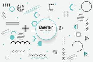 geometrische Formen. Memphis-Design, Retro-Elemente für Web, Vintage, Werbung, Werbebanner, vektor