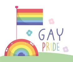 gay pride affisch design vektor