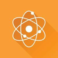 atom- modell ikon vektor