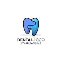 dental tandläkare logotyp design vektor mall