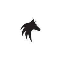 wolf logotyp vektor ikon illustration