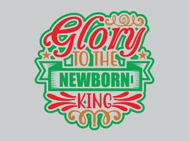 Weihnachts-T-Shirt-Design-Datei vektor