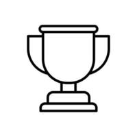 Designvorlagen für Trophäen-Icon-Vektoren vektor