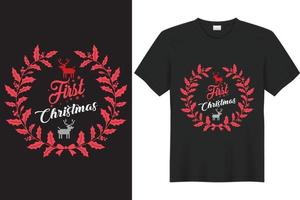 erstes weihnachtsdesign vektor