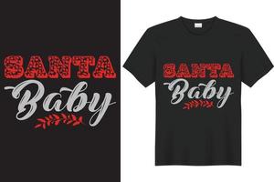 Weihnachts-Sankt-Baby-Design vektor