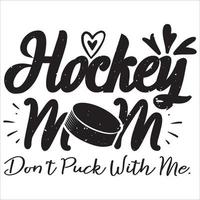 stolt hockey mamma vektor