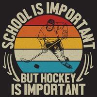 skola är Viktig men hockey är impotant vektor