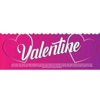 Lycklig valentine dag logotyp vektor